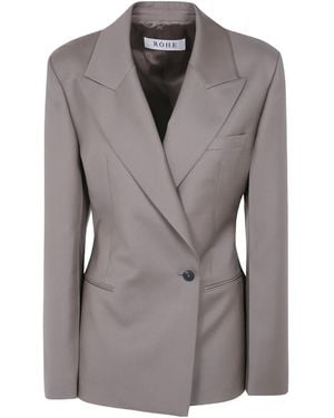 Rohe Long-Sleeved Suit Jacket - Grey