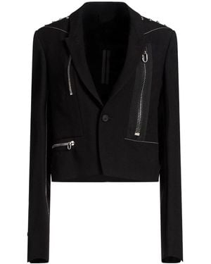 Rick Owens Long Sleeves Jackets - Black