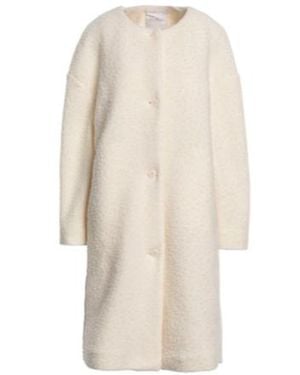 Max Mara Solidcolor Longsleeve Overcoat - White