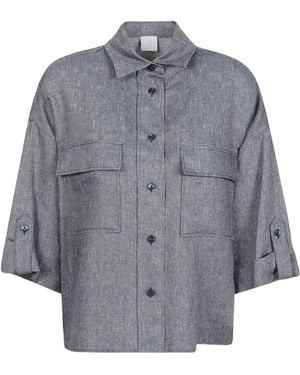 Eleventy Boxy Pocket Jackets - Grey