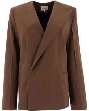 Loulou de Saison Nodo Blazer Jacket - Brown