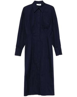 The Attico Long Sleeve Dress - Blue
