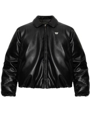 MISBHV Faux-Leather Bomber Jacket - Black