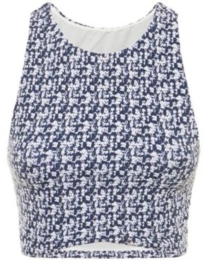 The Upside Jacquard Pattern Vest - Blue