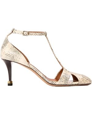 Chloé Logo Court Shoes - Metallic