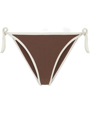 Brunello Cucinelli Color-Blocked Bikini Briefs - Brown