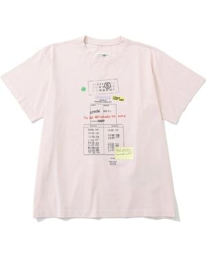MM6 by Maison Margiela Graphic Print T-Shirt - Pink