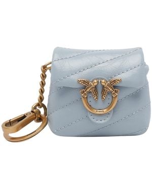Pinko Love Bag Puff Airpods Case - Blue