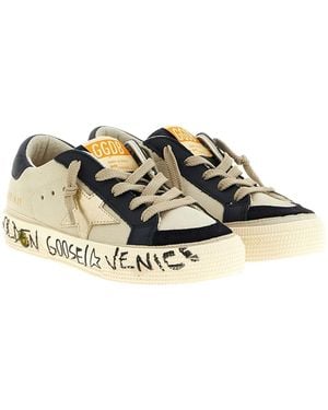 Golden Goose May With Double Toe Sneakers - Metallic