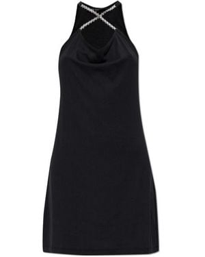 MISBHV Chain-Detail Halterneck Dress - Black