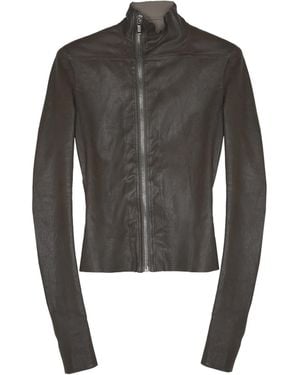 Rick Owens High-Neck Long-Sleeved Casual Jacket - Gray