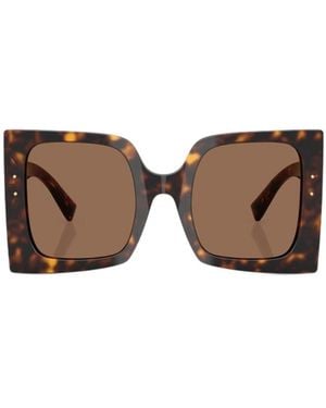 Dolce & Gabbana Eyewear Square Frame Sunglasses - Brown