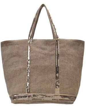 Vanessa Bruno Cabas Logo Shoulder Bag - Brown