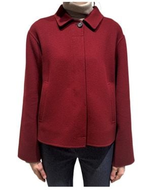 Max Mara Long-Sleeve Casual Jacket - Red