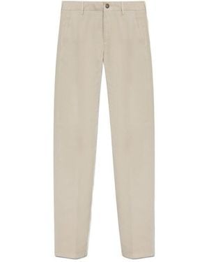 Eleventy Button-Fastening Pants - Natural