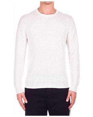 Paolo Pecora Contrast Trim V-Neck Polo Shirt - White