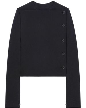 Courreges Buttoned Tailored Jacket - Blue