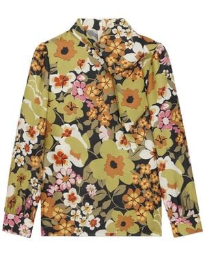 Celine Lavalliere Blouse With Bow - Multicolor