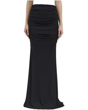 Elisabetta Franchi Pleated Skirt - Black