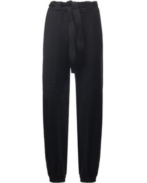 Pinko High-Rise Tapered Pants - Black