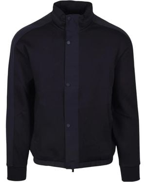 ARMANI EXCHANGE Long Sleeve Hooded Jacket - Blue
