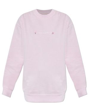 LoveShackFancy Palo Embroidered Sweatshirt - Pink
