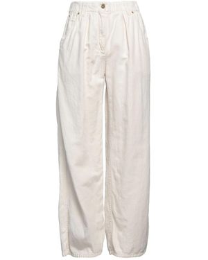 Brunello Cucinelli Jeans Cotton, Linen, Brass - White