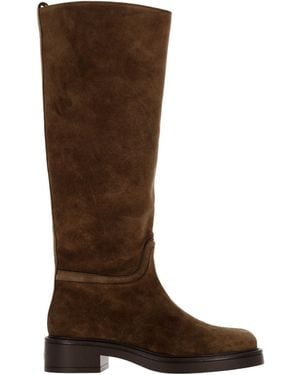 Stuart Weitzman Round-Toe Knee-High Boots - Brown