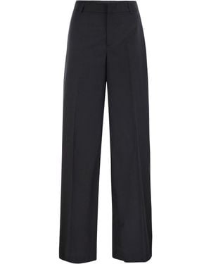 Pt Pantaloni Pt Torino Lorenza Wide-Leg Trousers - Blue