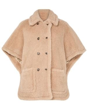 Max Mara Teddy Cape - Natural