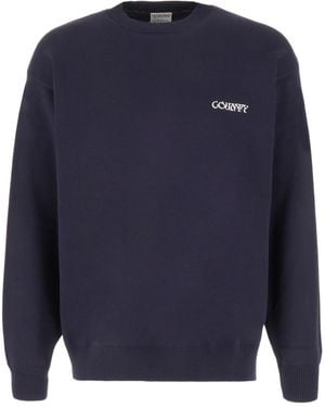 Marcelo Burlon County Of Milan Logo Embroidered Jumper - Blue