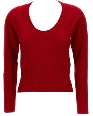 Simone Rocha Scoop-Neck Cashmere Jumper - Red