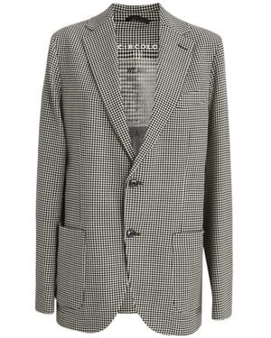 Circolo 1901 Check-Pattern Blazer - Grey