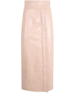 Philosophy Di Lorenzo Serafini High-Waist Midi Skirt - Pink