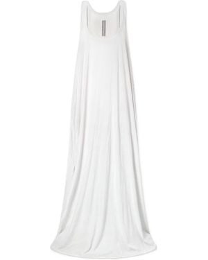 Rick Owens Tank Organic Cotton-Jersey Gown - White