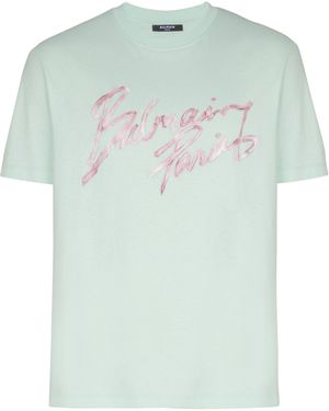 Balmain Printed T-Shirt - Green