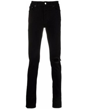 Amiri Distressed Slim-Fit Jeans - Black