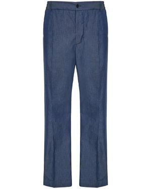 Moncler Straight-Leg Trousers - Blue