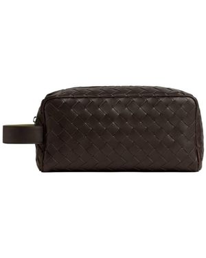 Bottega Veneta Intrecciato Travel Pouch - Black