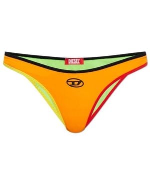 DIESEL Elastic Waist Bikini Bottoms - Yellow