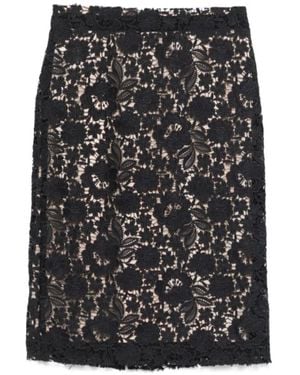 P.A.R.O.S.H. Peonia Pencil Skirt - Black