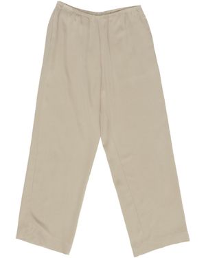 The Row Elastic Waist Casual Pants - White
