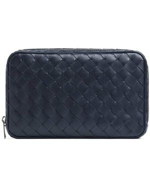 Bottega Veneta Intrecciato Medium Organizer - Blue