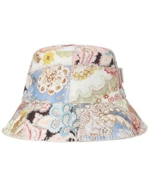 Zimmermann Printed Canvas Bucket Hat - White
