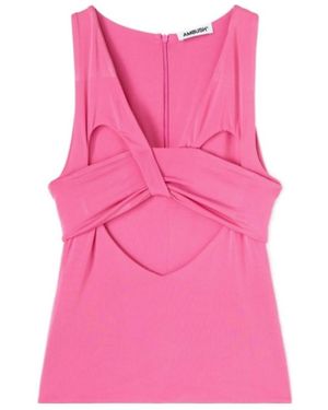 Ambush Heart Shaped Sleeveless Top - Pink