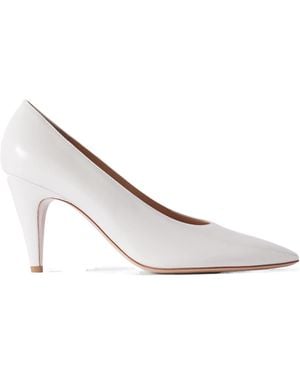 Gianvito Rossi Almond Toe High Heels - White