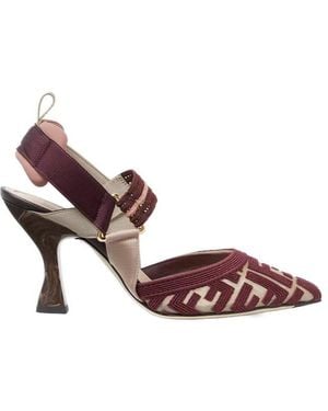 Fendi Colibrì Ff High-Heel Slingback Court Shoes - Pink