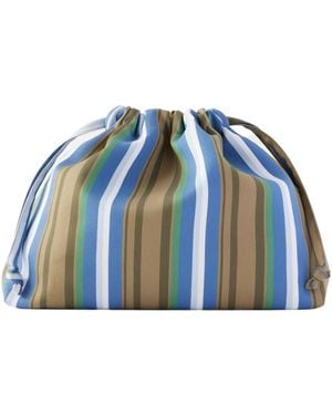 Frankie Shop Stripe Drawstring Bag - Blue