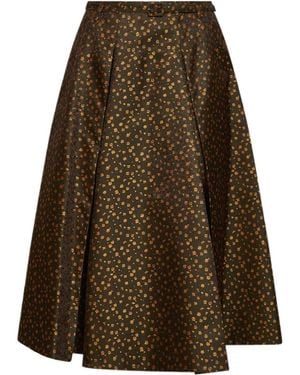Prada Military Floral Skirt - Multicolor