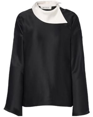 Rohe Satin Blouse - Black